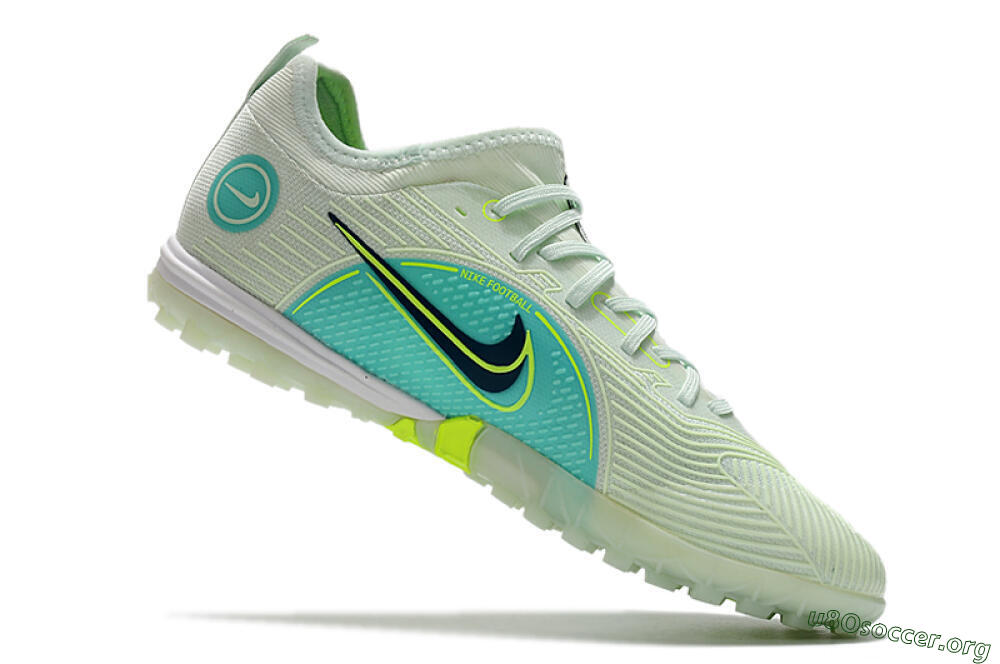 Nike Mercurial Vapor 14 Pro TF Football Shoes - Yellow/Black/Jade 4