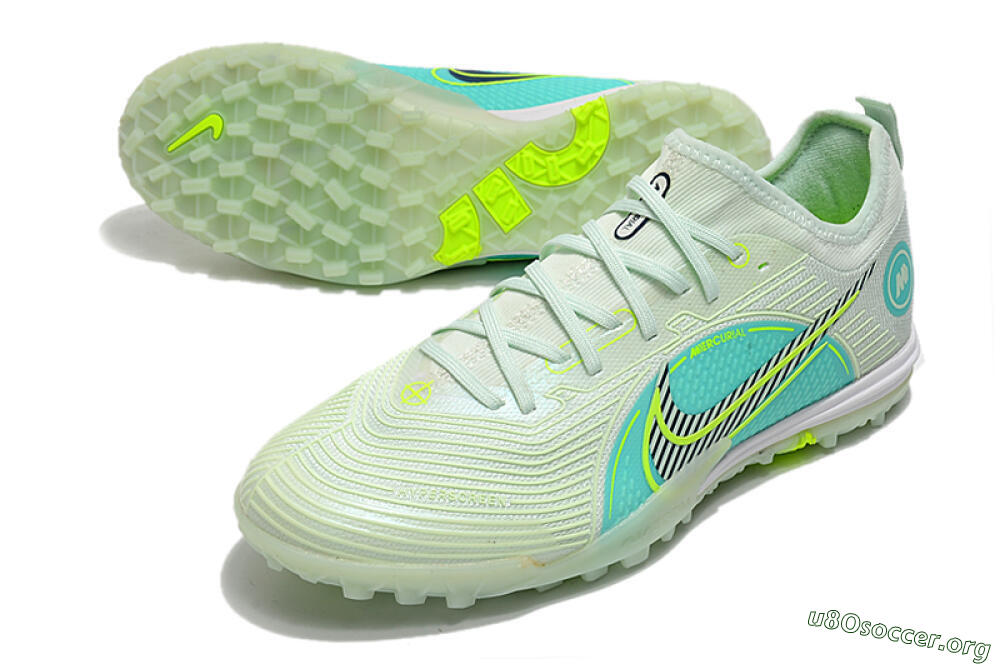 Nike Mercurial Vapor 14 Pro TF Football Shoes - Yellow/Black/Jade 0