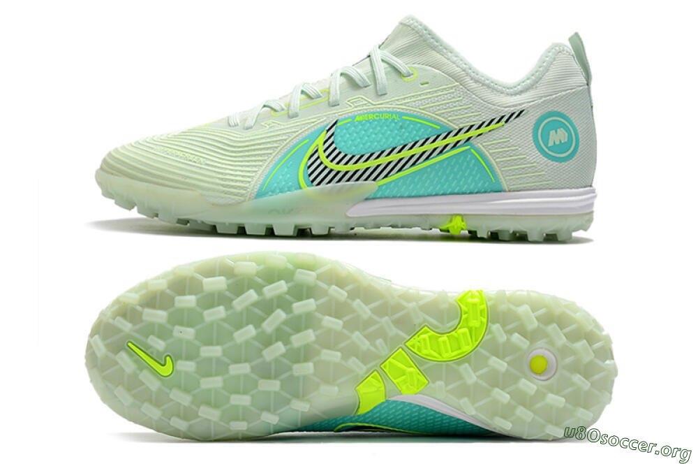 Nike Mercurial Vapor 14 Pro TF Football Shoes - Yellow/Black/Jade 1