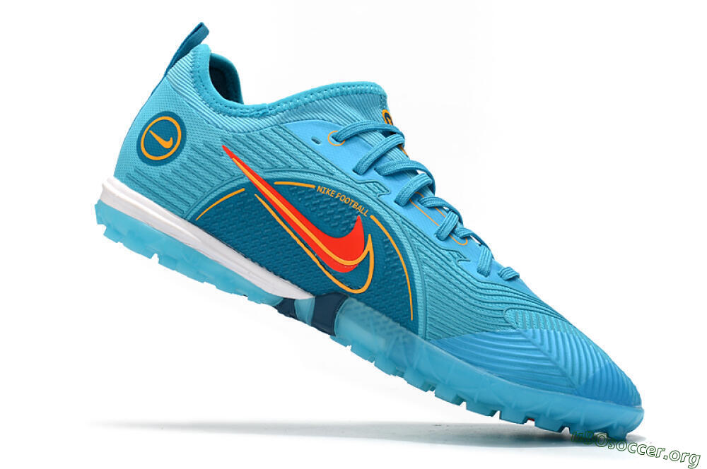 Nike Mercurial Vapor 14 Pro TF Football Shoes - Jade/Yellow/Red 4