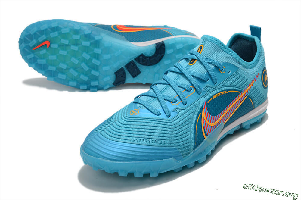 Nike Mercurial Vapor 14 Pro TF Football Shoes - Jade/Yellow/Red 0