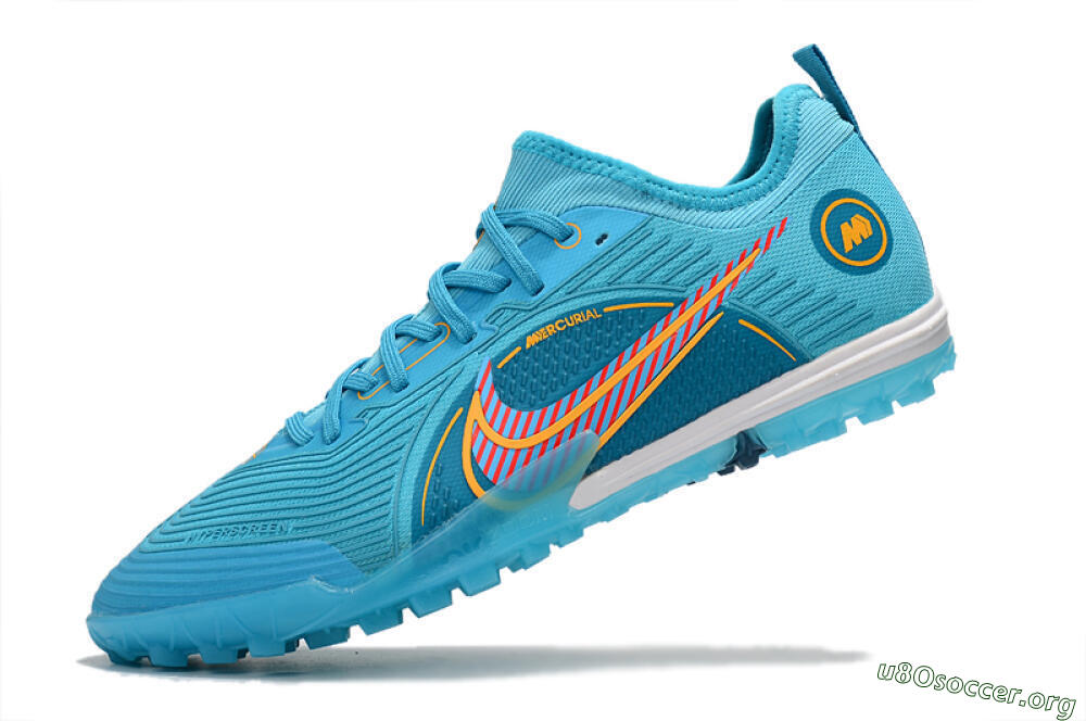 Nike Mercurial Vapor 14 Pro TF Football Shoes - Jade/Yellow/Red 5