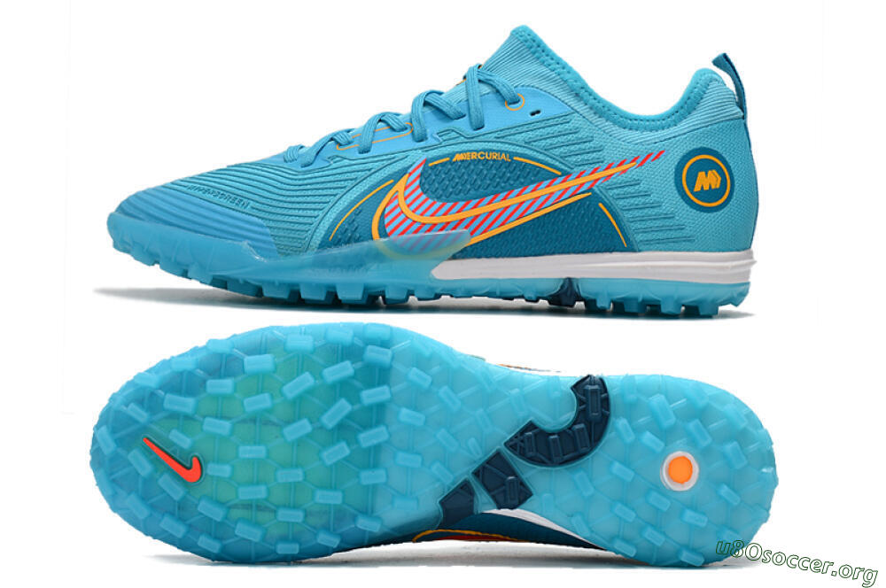 Nike Mercurial Vapor 14 Pro TF Football Shoes - Jade/Yellow/Red 1