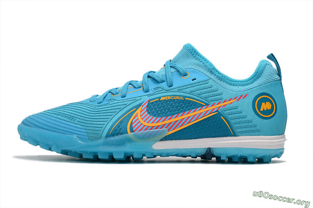Nike Mercurial Vapor 14 Pro TF Football Shoes - Jade/Yellow/Red 3
