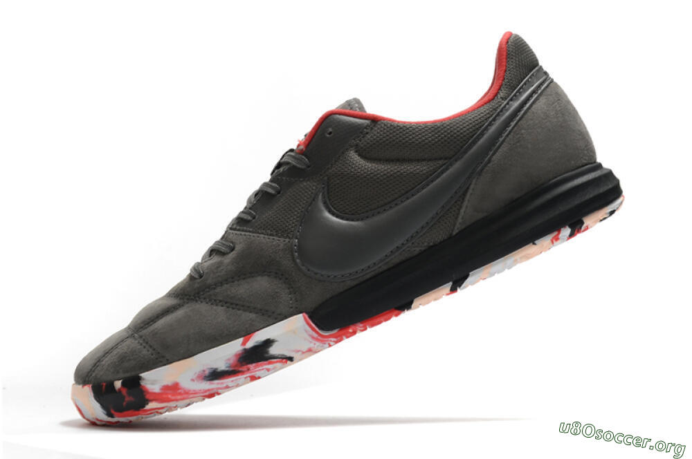 Nike Premier 2 Sala IC Football Shoes - Grey/White/Red 5