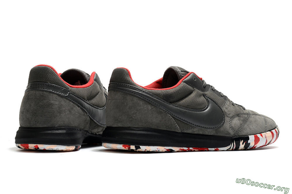 Nike Premier 2 Sala IC Football Shoes - Grey/White/Red 6
