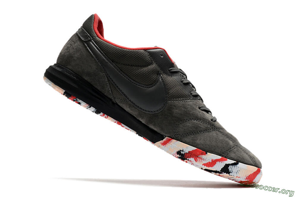 Nike Premier 2 Sala IC Football Shoes - Grey/White/Red 4