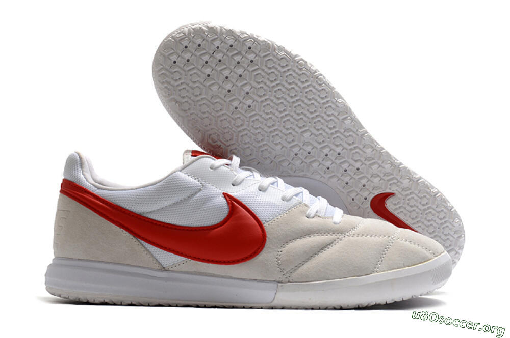 Nike Premier 2 Sala IC Football Shoes - Grey/White/Red 2