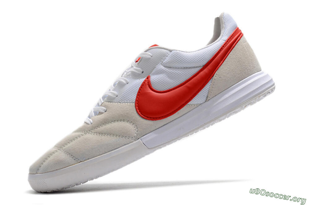 Nike Premier 2 Sala IC Football Shoes - Grey/White/Red 5