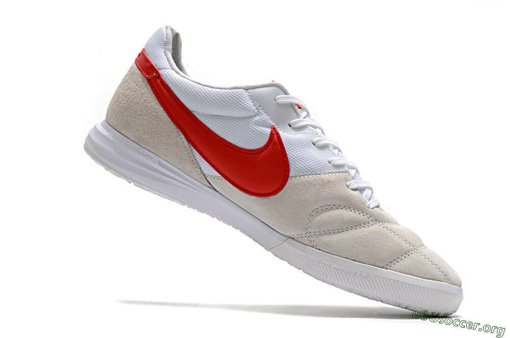Nike Premier 2 Sala IC Football Shoes - Grey/White/Red 4