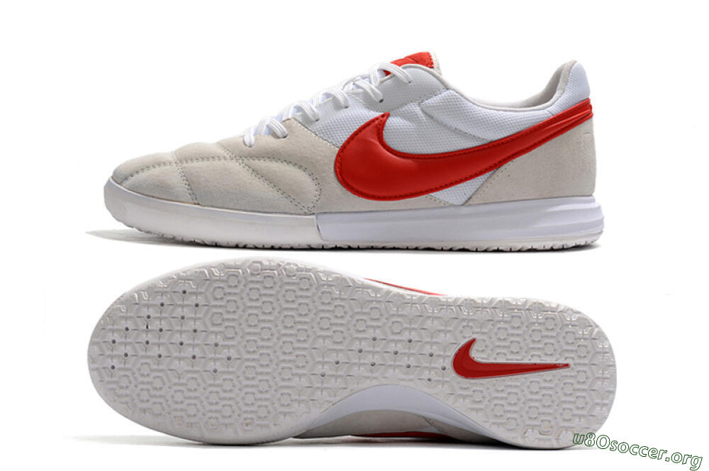 Nike Premier 2 Sala IC Football Shoes - Grey/White/Red 1