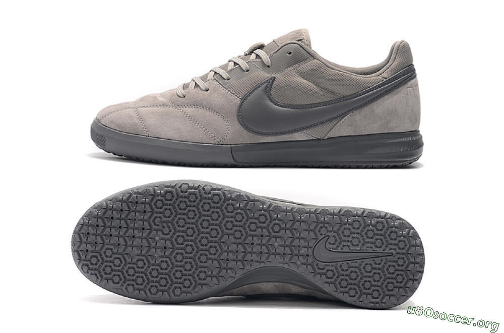 Nike Premier 2 Sala IC Football Shoes - Grey/Grey 1