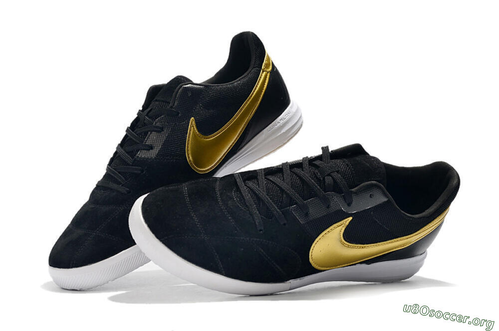 Nike Premier 2 Sala IC Football Shoes - Black/Gold/White 6