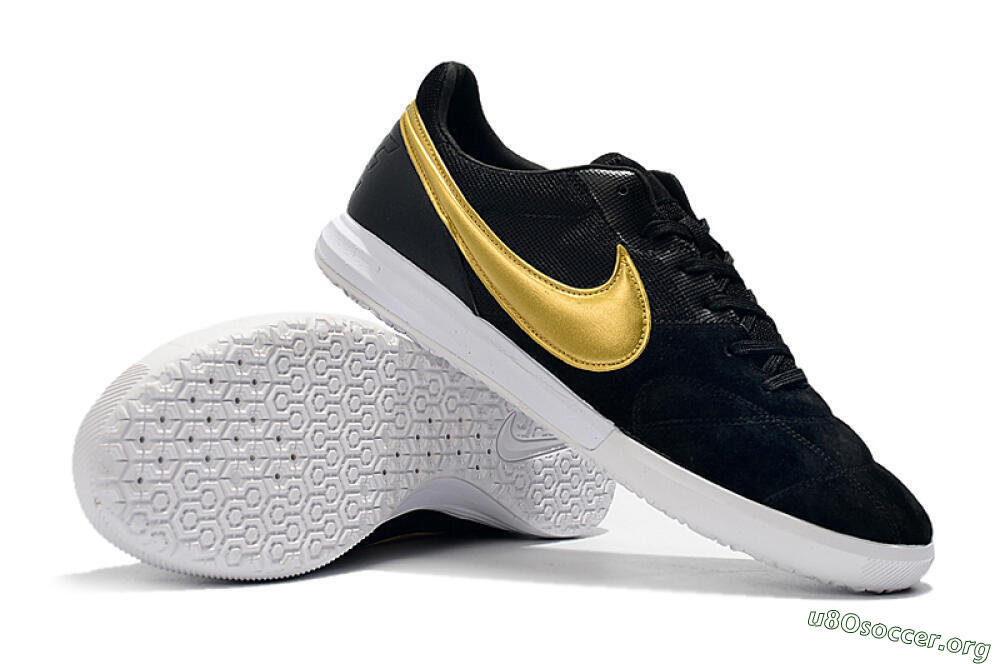 Nike Premier 2 Sala IC Football Shoes - Black/Gold/White 4