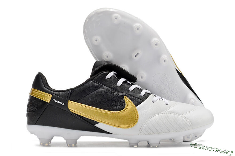 Nike The Premier 3 FG Football Boots - White/Gold/Black 2