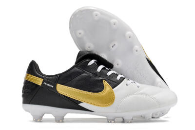 Nike The Premier 3 FG Football Boots - White/Gold/Black