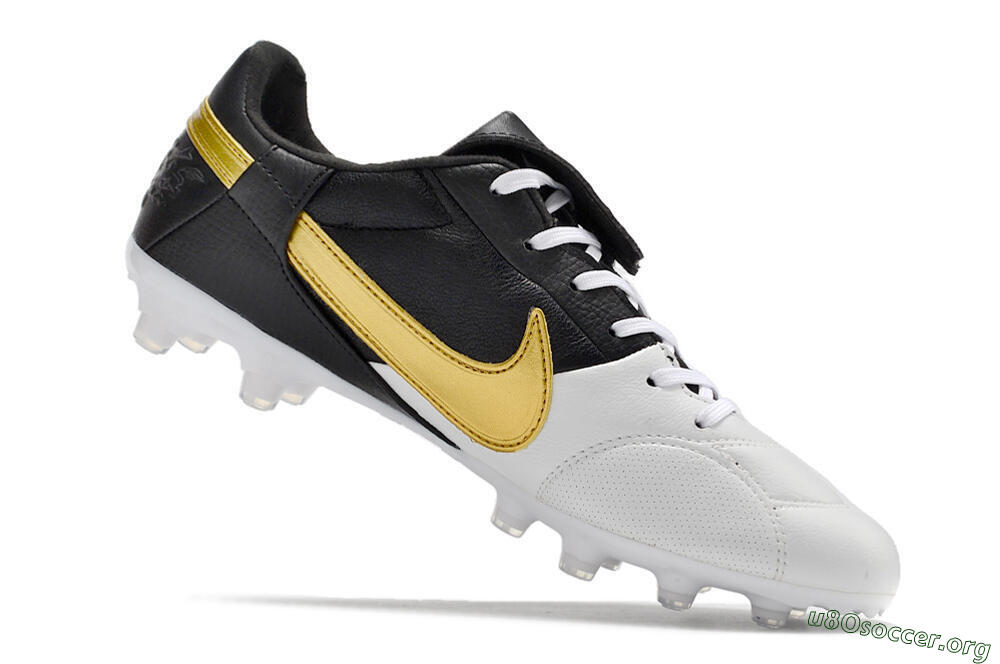 Nike The Premier 3 FG Football Boots - White/Gold/Black 4