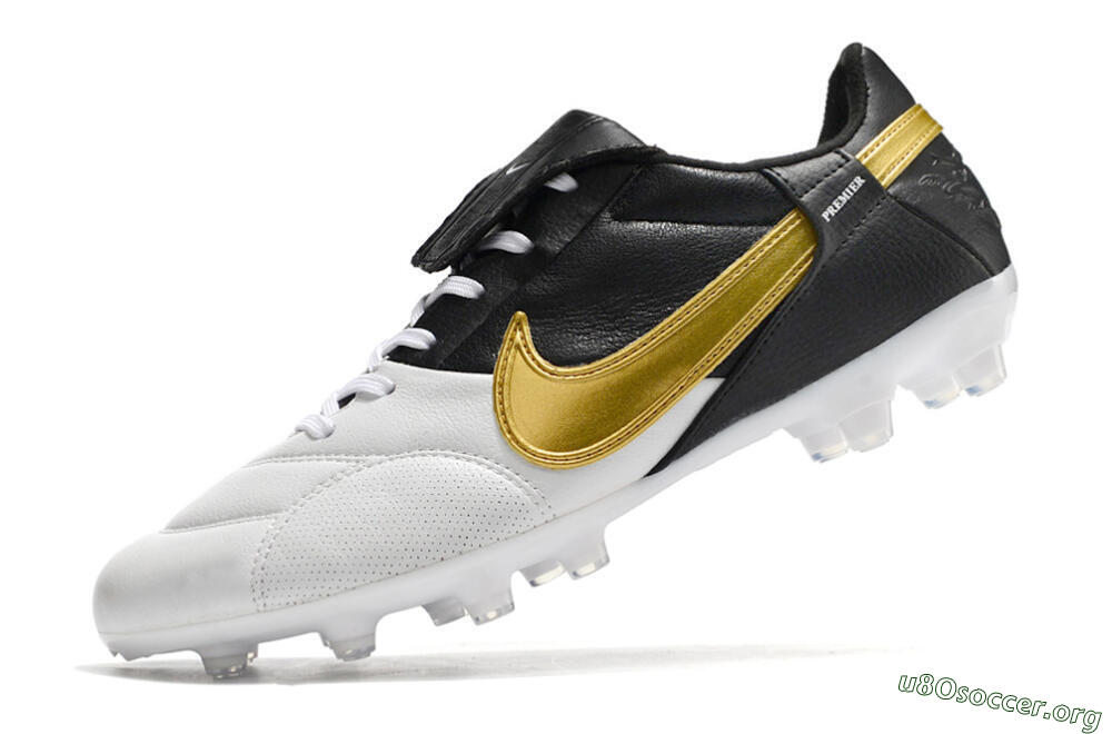Nike The Premier 3 FG Football Boots - White/Gold/Black 5