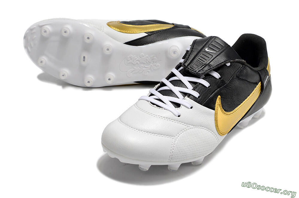 Nike The Premier 3 FG Football Boots - White/Gold/Black 0