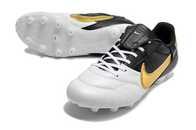 Nike The Premier 3 FG Football Boots - White/Gold/Black
