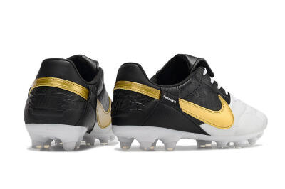 Nike The Premier 3 FG Football Boots - White/Gold/Black