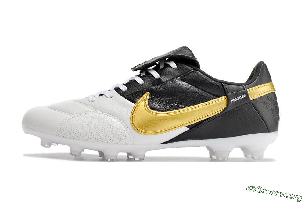 Nike The Premier 3 FG Football Boots - White/Gold/Black 3