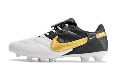 Nike The Premier 3 FG Football Boots - White/Gold/Black