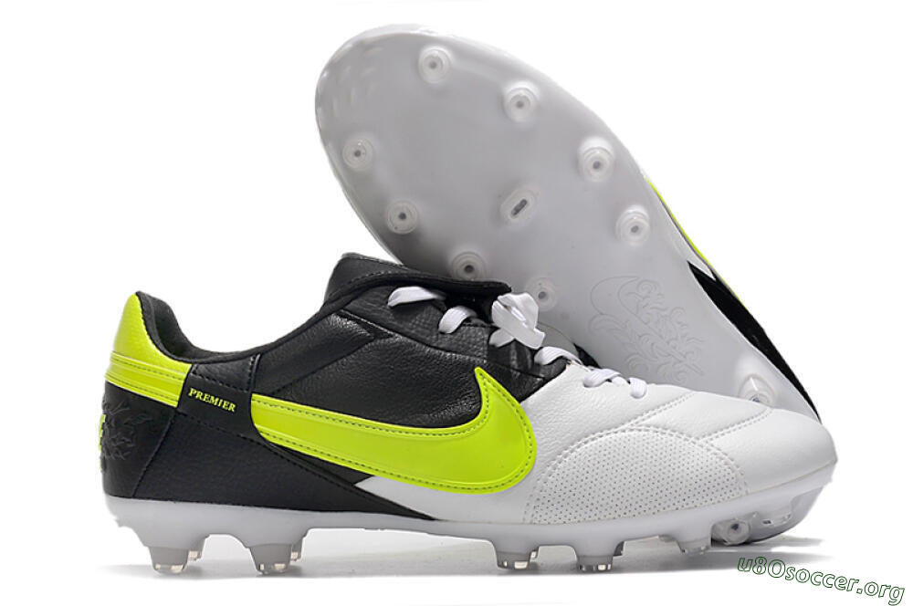 Nike The Premier 3 FG Football Boots - White/Yellow/Black 2