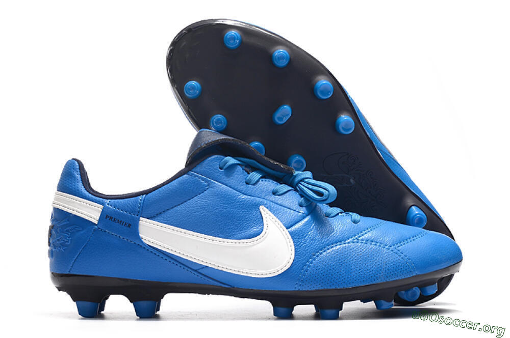 Nike The Premier 3 FG Football Boots - Blue/White/Black 2