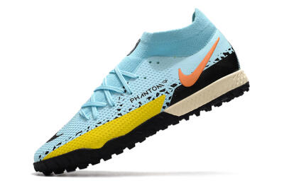 Nike Phantom GT Pro TF Football Shoes - Blue/Yellow/Pink