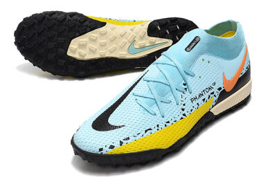 Nike Phantom GT Pro TF Football Shoes - Blue/Yellow/Pink