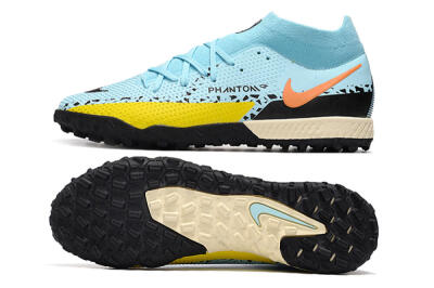 Nike Phantom GT Pro TF Football Shoes - Blue/Yellow/Pink