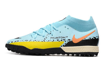 Nike Phantom GT Pro TF Football Shoes - Blue/Yellow/Pink