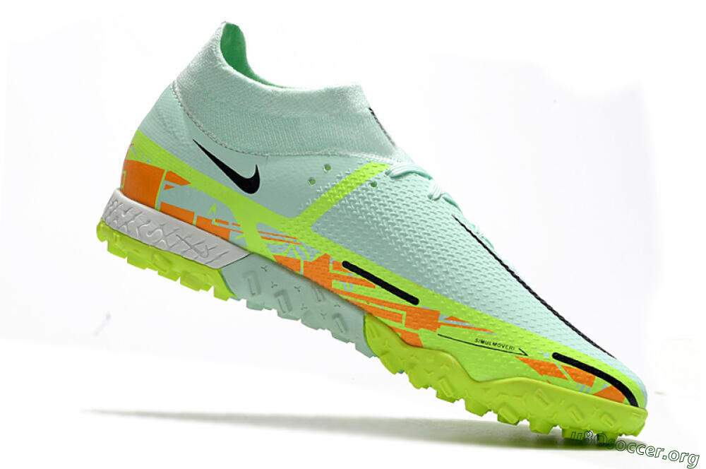 Nike Phantom GT Pro TF Football Shoes - Jade/Yellow/Orange/Black 4