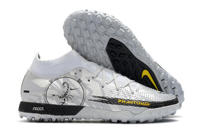 Nike Phantom GT Pro TF Football Shoes - Silver/Black/Yellow