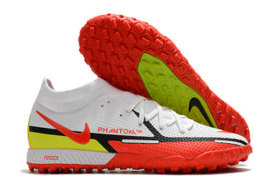 Nike Phantom GT Pro TF Football Shoes - White/Black/Red/Yellow