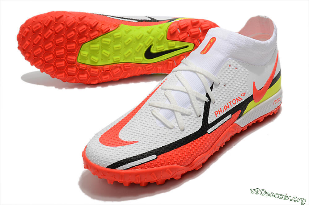 Nike Phantom GT Pro TF Football Shoes - White/Black/Red/Yellow 0