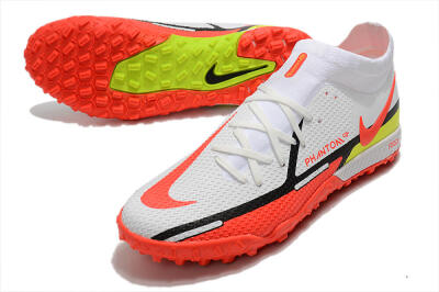 Nike Phantom GT Pro TF Football Shoes - White/Black/Red/Yellow