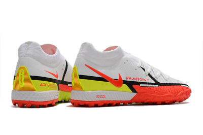 Nike Phantom GT Pro TF Football Shoes - White/Black/Red/Yellow