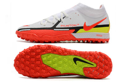 Nike Phantom GT Pro TF Football Shoes - White/Black/Red/Yellow