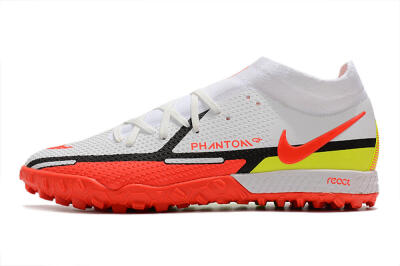Nike Phantom GT Pro TF Football Shoes - White/Black/Red/Yellow