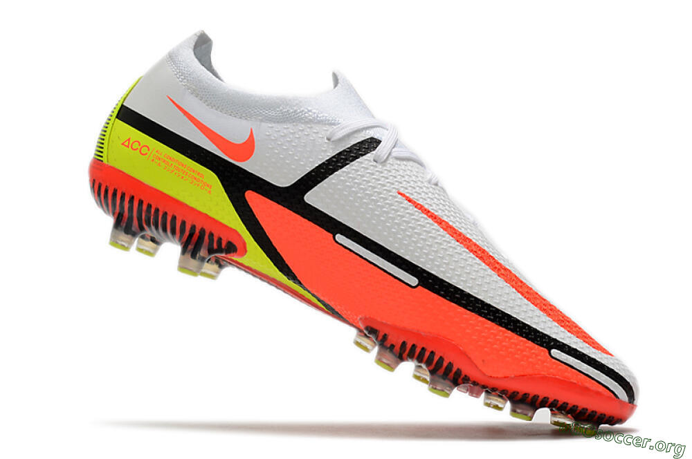 Nike Phantom GT Elite AG Football Boots - White/Black/Red/Yellow 4