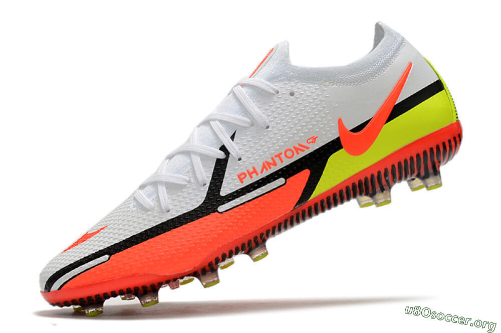 Nike Phantom GT Elite AG Football Boots - White/Black/Red/Yellow 5
