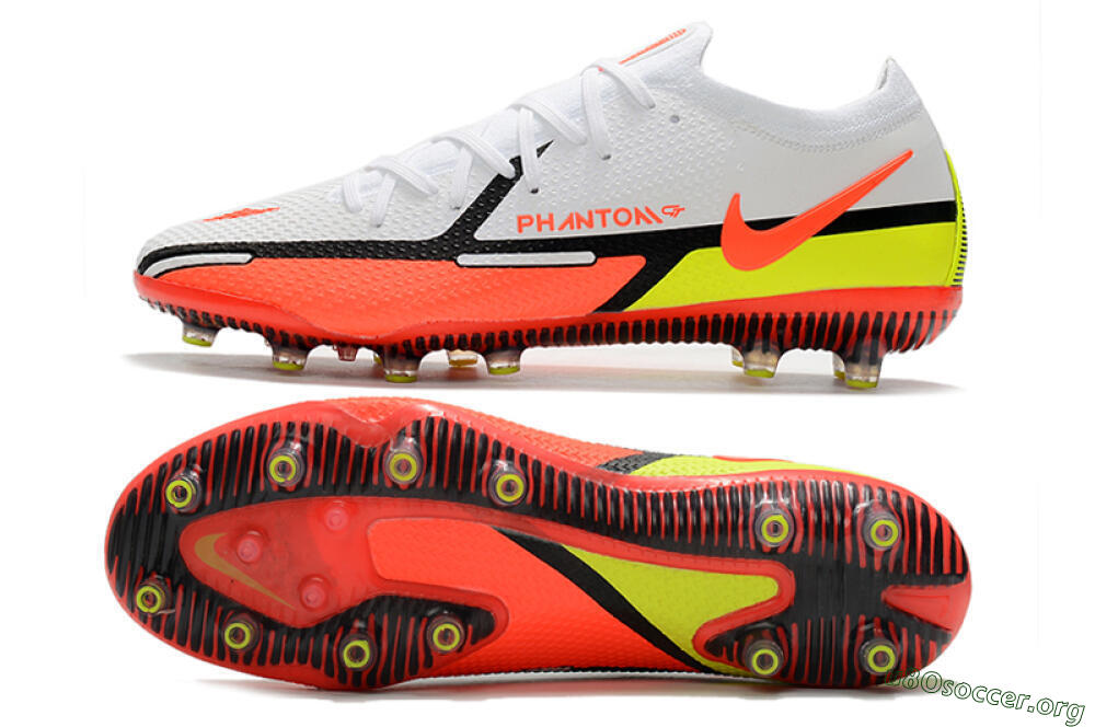 Nike Phantom GT Elite AG Football Boots - White/Black/Red/Yellow 1