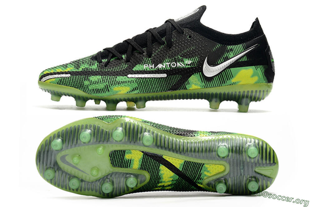 Nike Phantom GT Elite AG Football Boots - Green/Yellow/Black/Silver 1
