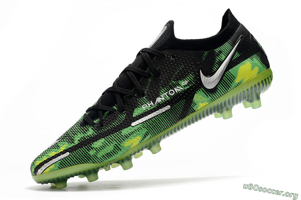 Nike Phantom GT Elite AG Football Boots - Green/Yellow/Black/Silver 4