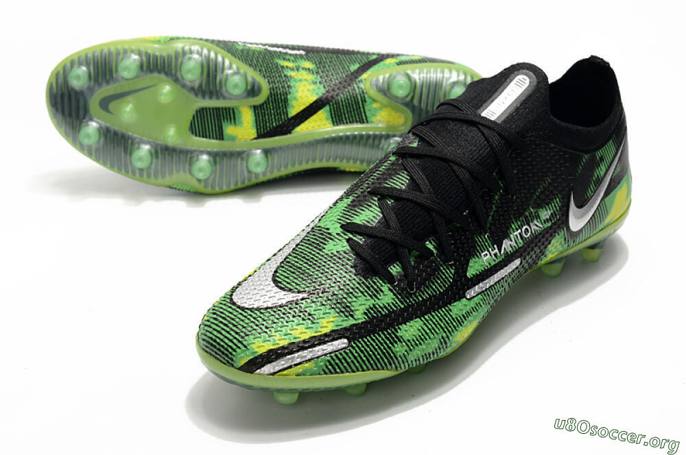 Nike Phantom GT Elite AG Football Boots - Green/Yellow/Black/Silver 3