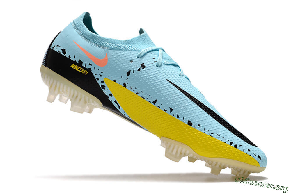 Phantom GT 2 Elite FG Football Boots - Blue/Yellow/Pink 4