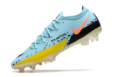 Phantom GT 2 Elite FG Football Boots - Blue/Yellow/Pink