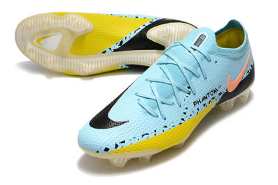 Phantom GT 2 Elite FG Football Boots - Blue/Yellow/Pink